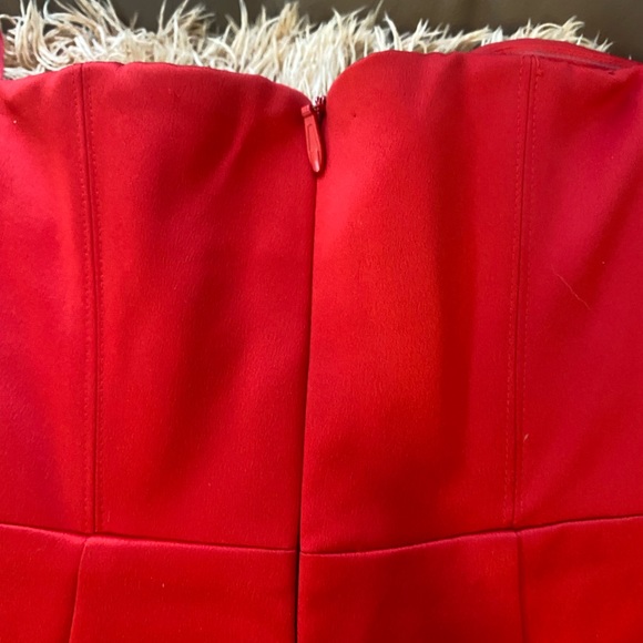 ❤️✨Red Rhinestone Side Cutout Mini Dress Fashion Nova - Picture 7 of 8